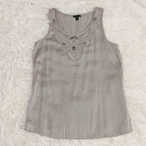 Loft Light SilverJewel Shell Tank | Small Petite